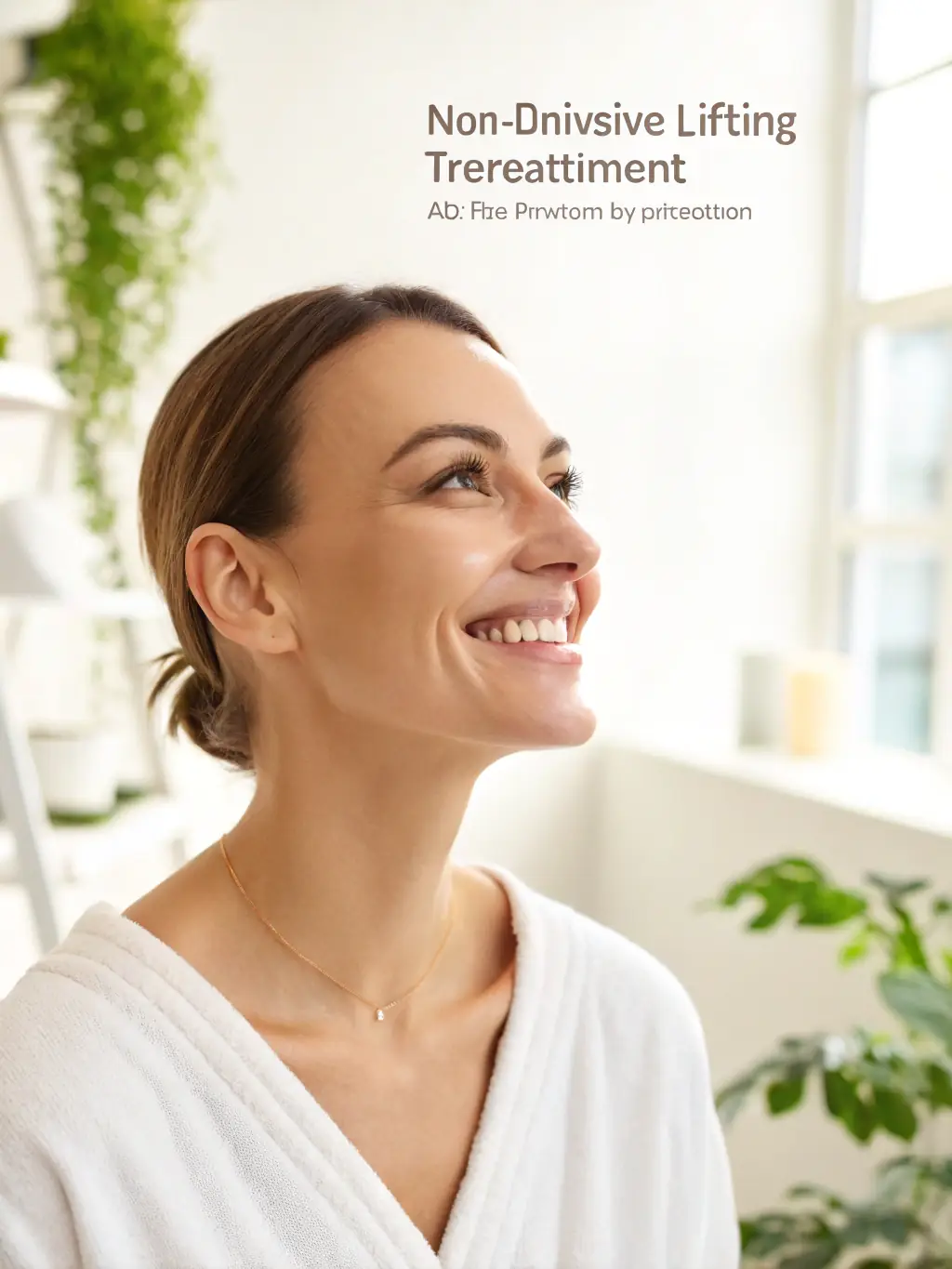 A patient smiling confidently after undergoing facelift surgery at Biberie, showcasing the rejuvenating effects of the procedure.